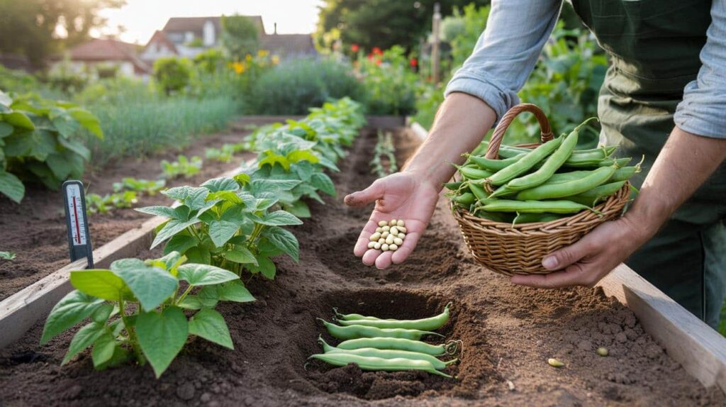 Jetzt Buschbohnen säen