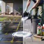 Nie mehr rutschige Terrasse: Wie Küchenmittel Moos dauerhaft stoppen