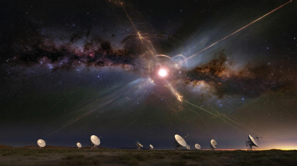 Rätselhafte Radioblitz‑Quelle: Neues Himmelsobjekt funkt alle 36 Minuten