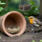 Rotkehlchen im Garten profitieren oft mehr von einem Tontopf als von einem klassischen Nistkasten