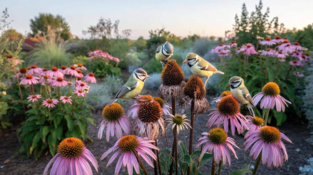 Vergessene Staude lockt Meisen